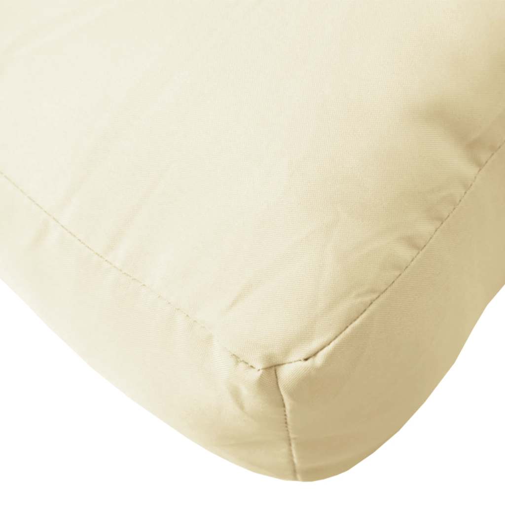 Almofadão para sofá de paletes 60x60x9,5 cm tecido cor creme