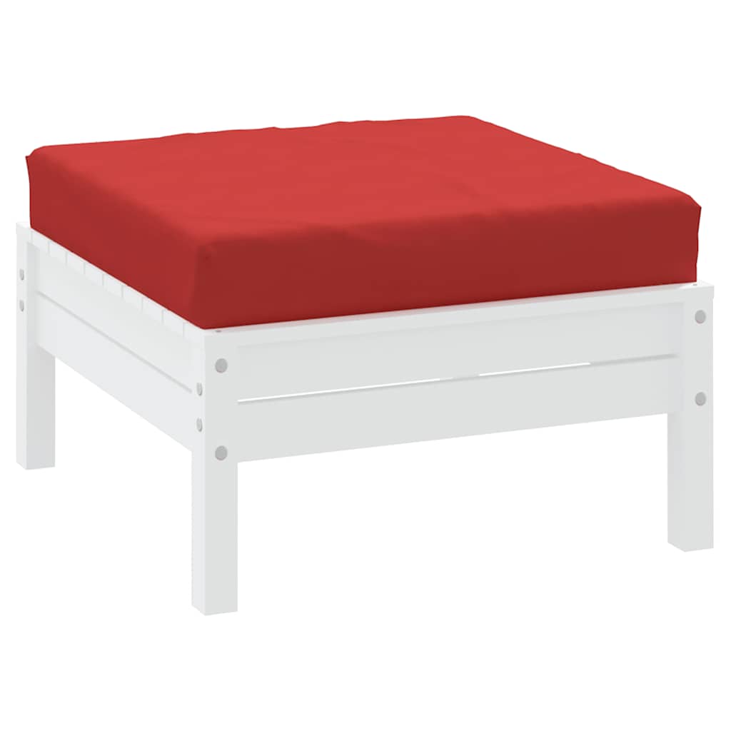 Almofadão p/ móveis de paletes 60x60x9,5cm tecido oxford vermelho