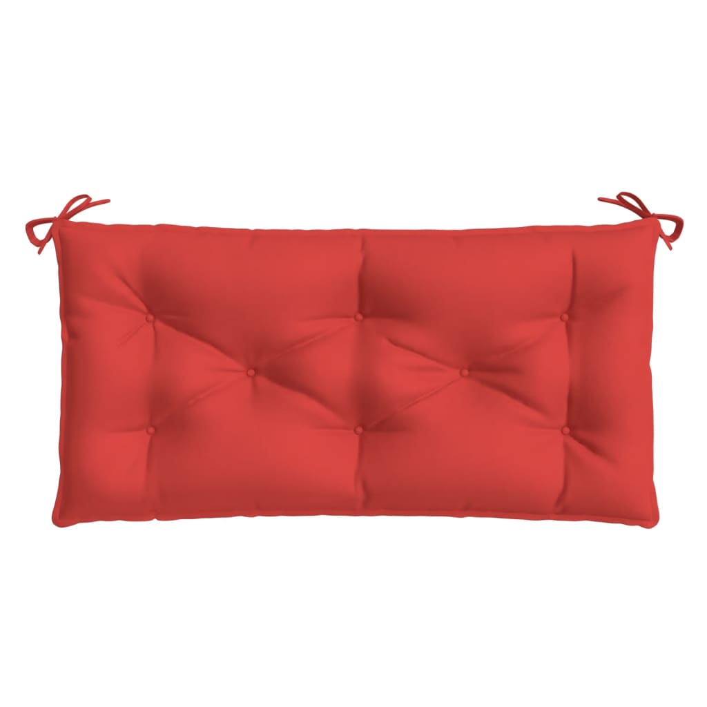 Almofadão p/ banco de jardim 110x50x7cm tecido oxford vermelho