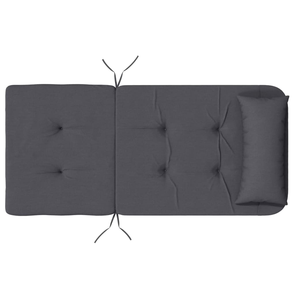 Almofadões p/ cadeira adirondack 2 pcs tecido oxford antracite