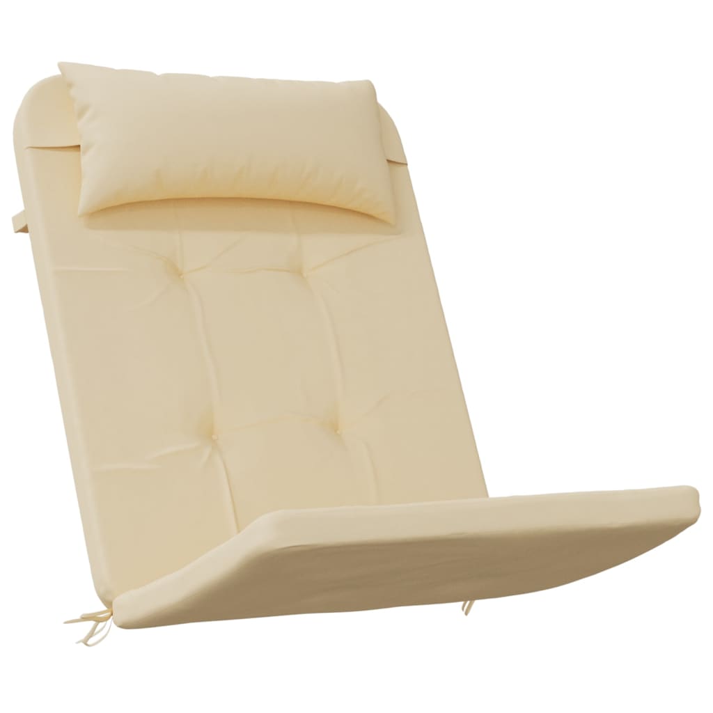 Almofadões p/ cadeira adirondack 2 pcs tecido oxford bege