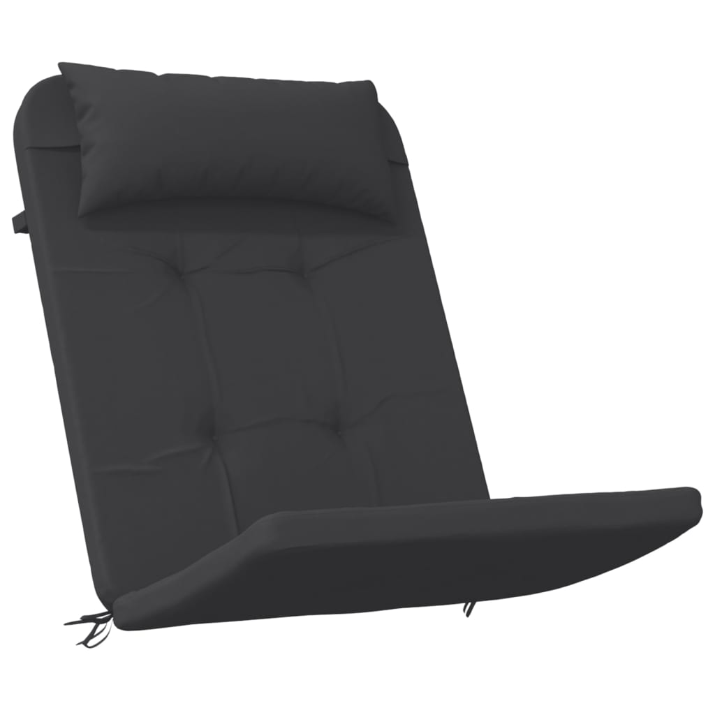 Almofadões p/ cadeira adirondack 2 pcs tecido oxford preto