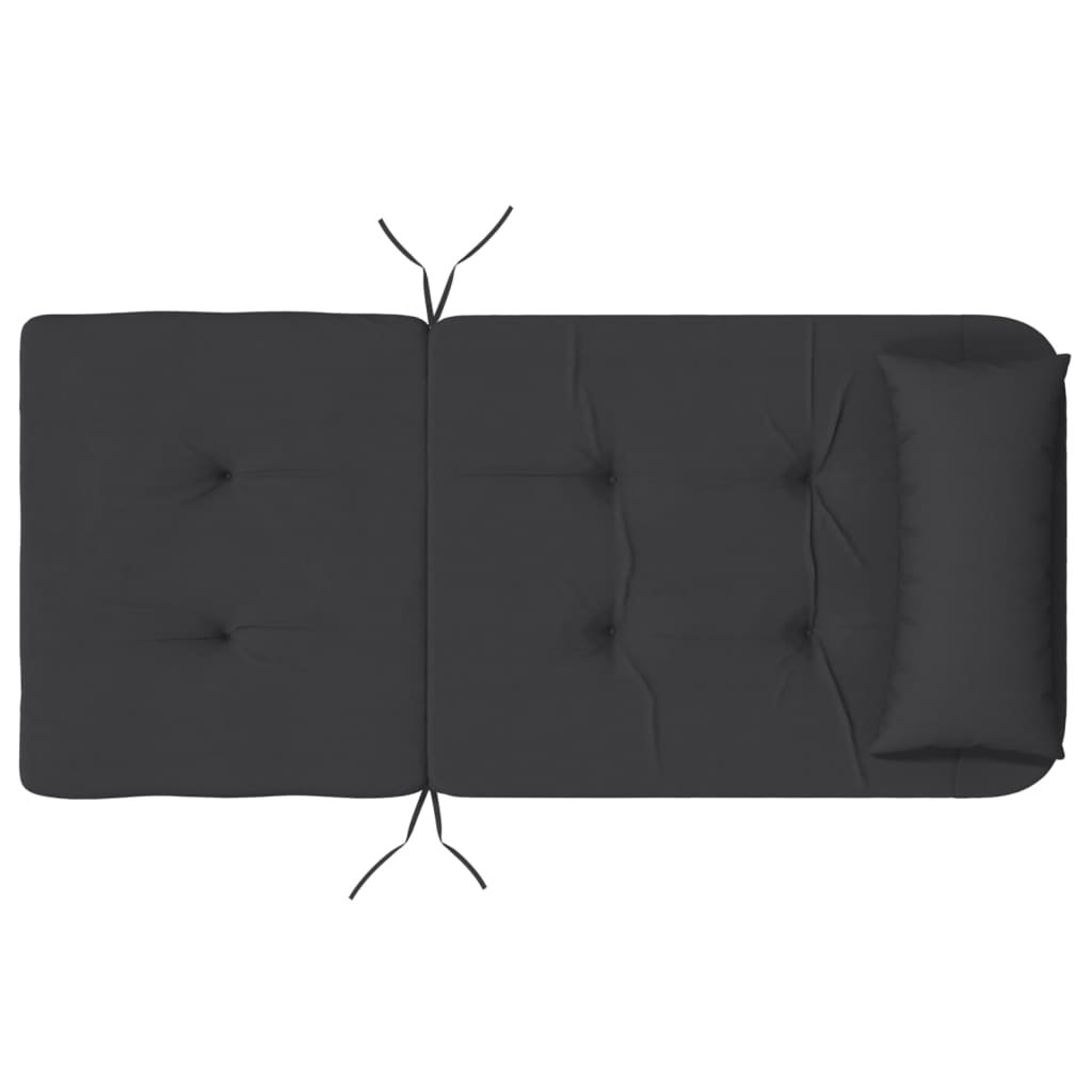 Almofadões p/ cadeira adirondack 2 pcs tecido oxford preto