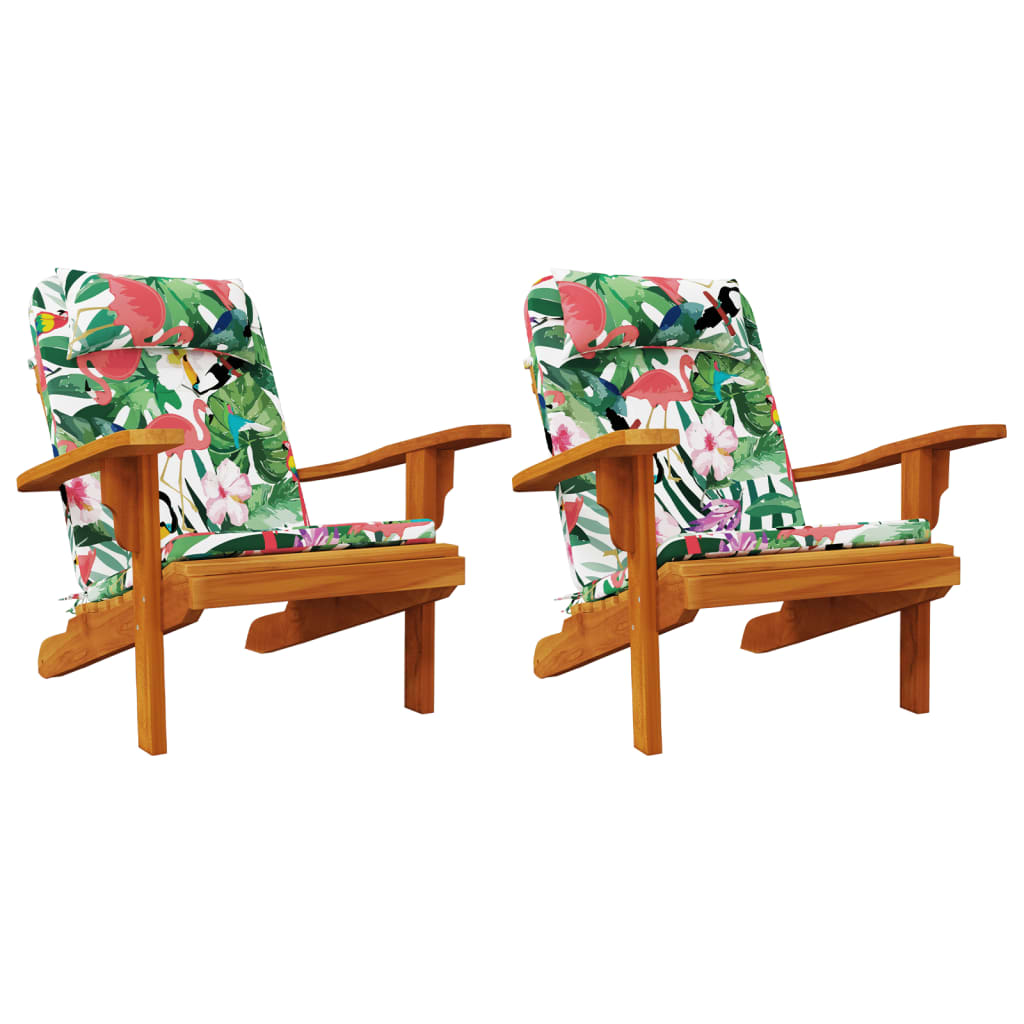Almofadões p/ cadeira Adirondack 2 pcs tecido oxford multicor