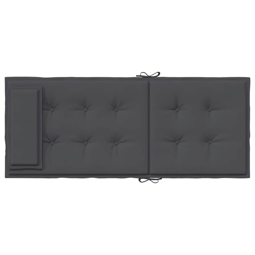 Almofadões p/ cadeira encosto alto 4pcs tecido oxford antracite