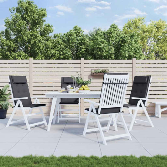 Almofadões p/ cadeira encosto alto 4pcs tecido oxford antracite