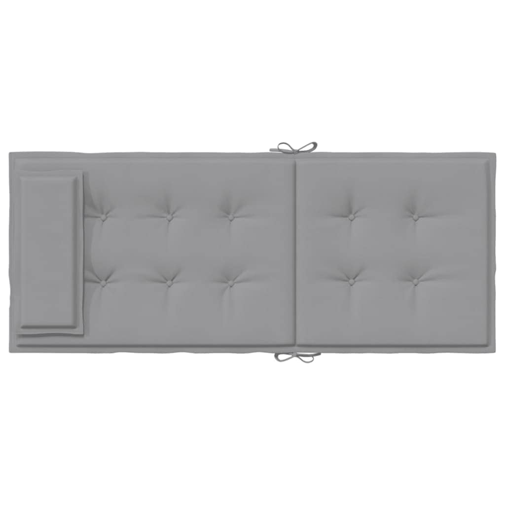 Almofadões p/ cadeira encosto alto 2 pcs tecido oxford cinzento