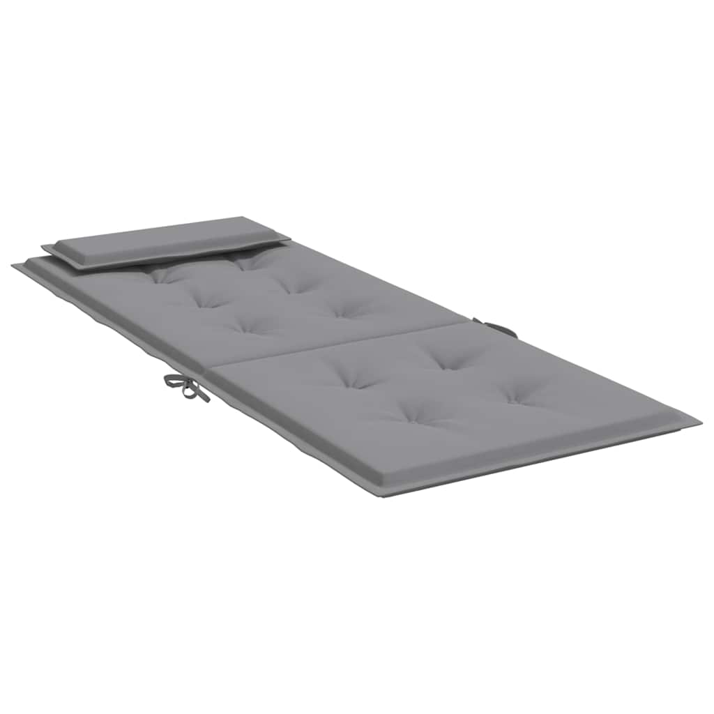 Almofadões p/ cadeira encosto alto 6 pcs tecido oxford cinzento