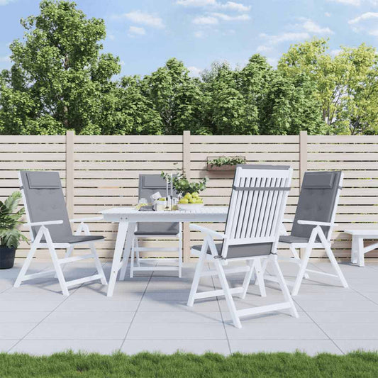 Almofadões p/ cadeira encosto alto 6 pcs tecido oxford cinzento