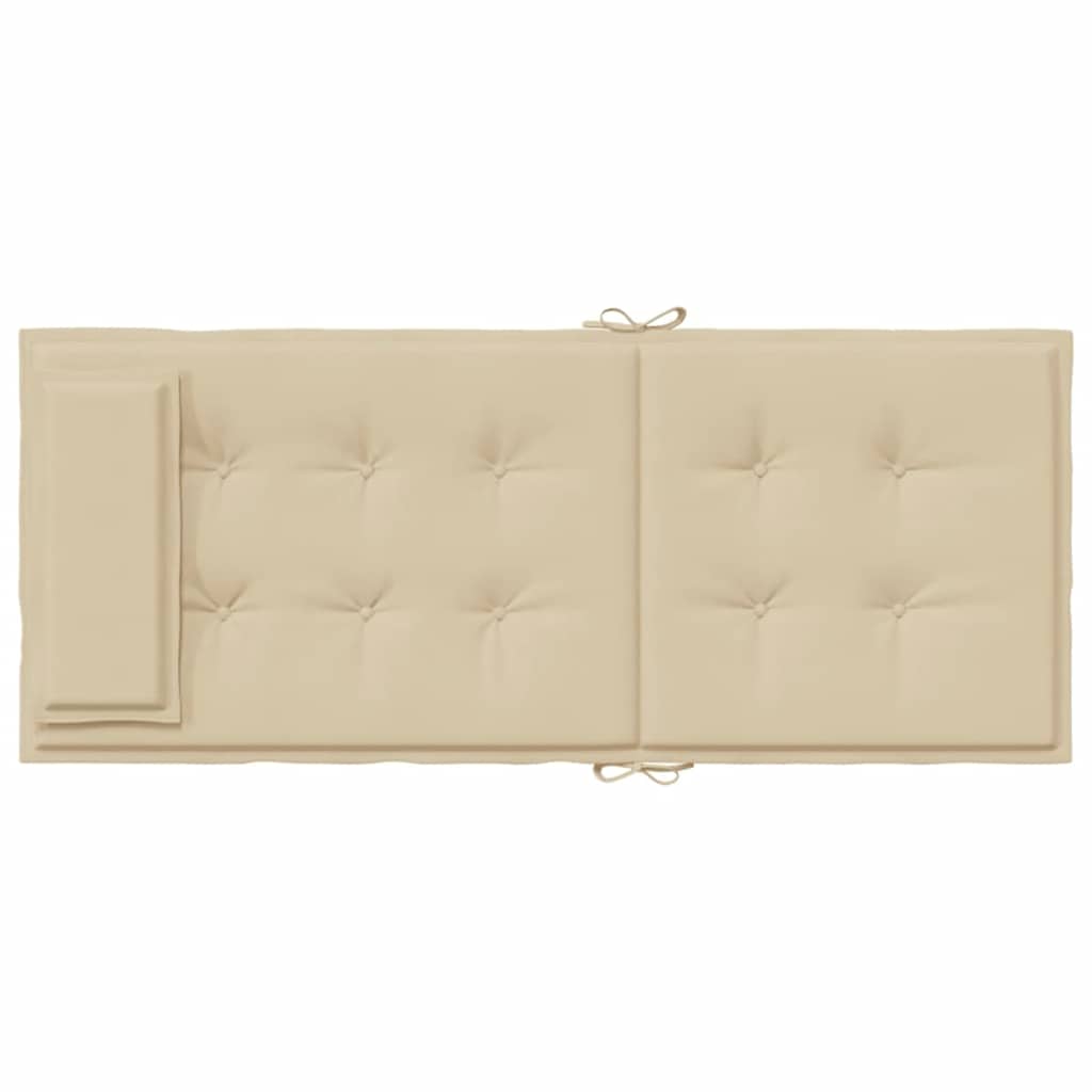 Almofadões p/ cadeira encosto alto 4 pcs tecido oxford bege