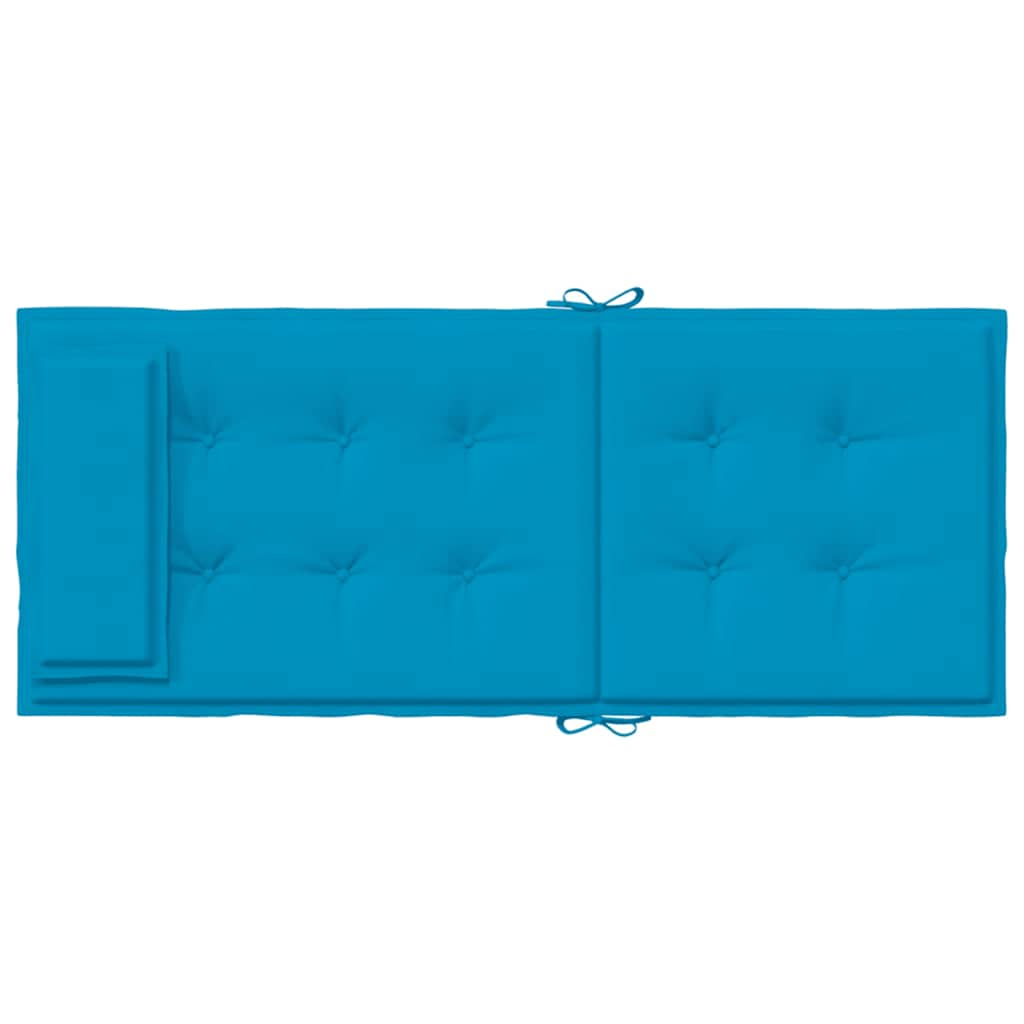 Almofadões cadeira encosto alto 2 pcs tecido oxford azul-claro