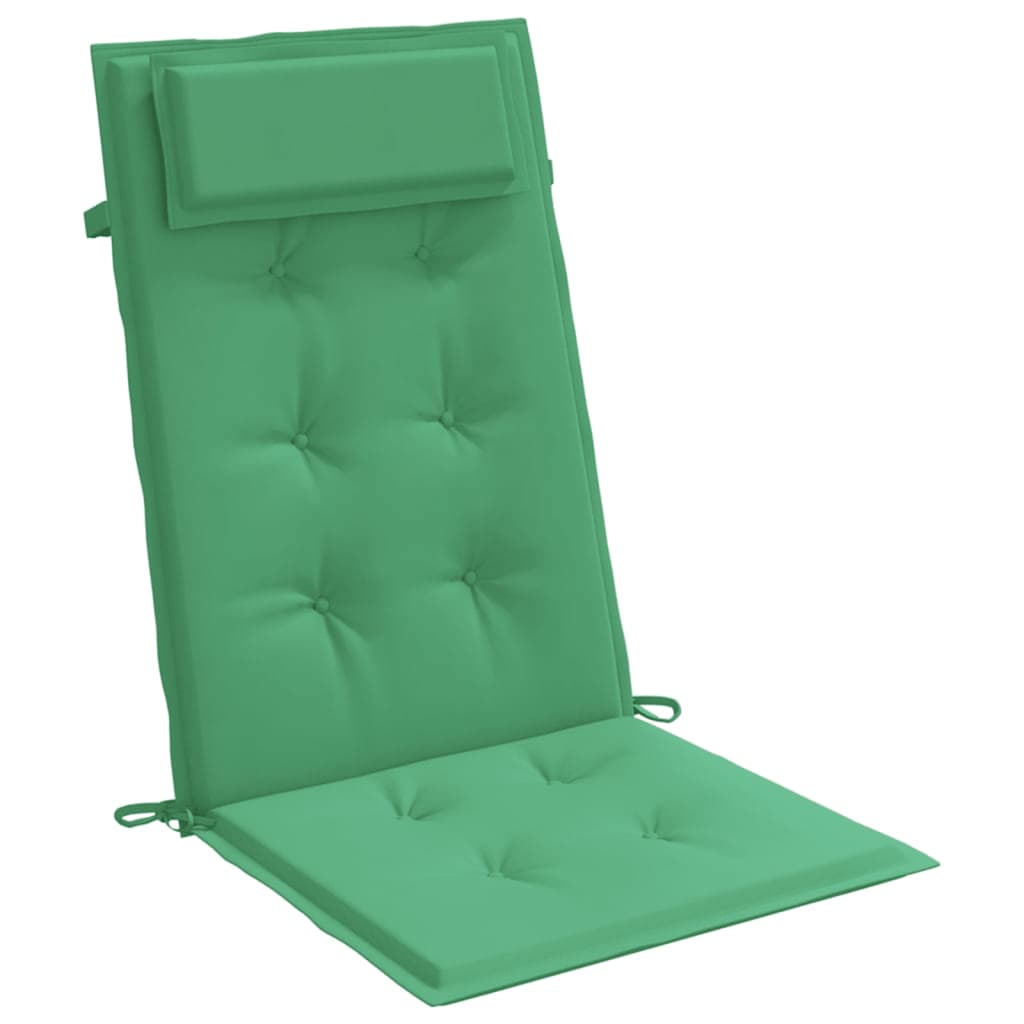 Almofadões p/ cadeira encosto alto 2 pcs tecido oxford verde