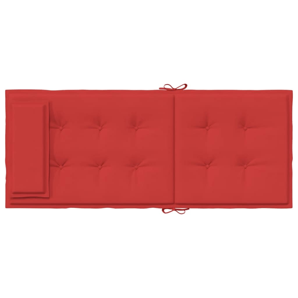 Almofadões p/ cadeira encosto alto 4 pcs tecido oxford vermelho