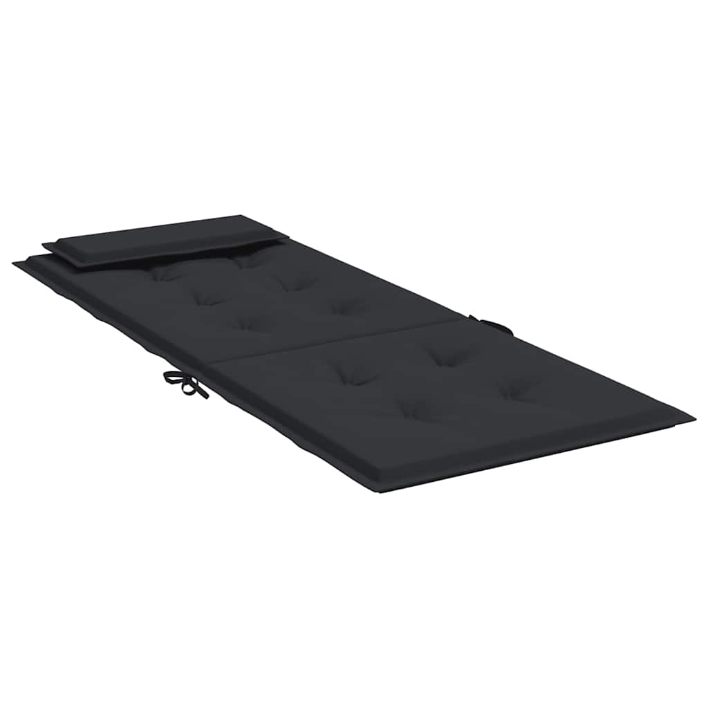 Almofadões p/ cadeira encosto alto 6 pcs tecido oxford preto
