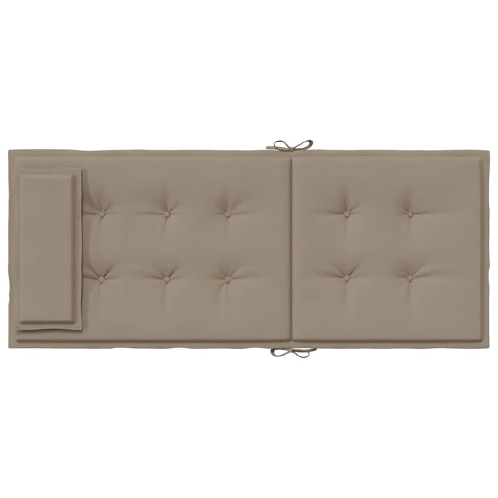 Almofadões cadeira encosto alto 4pcs oxford cinza-acastanhado