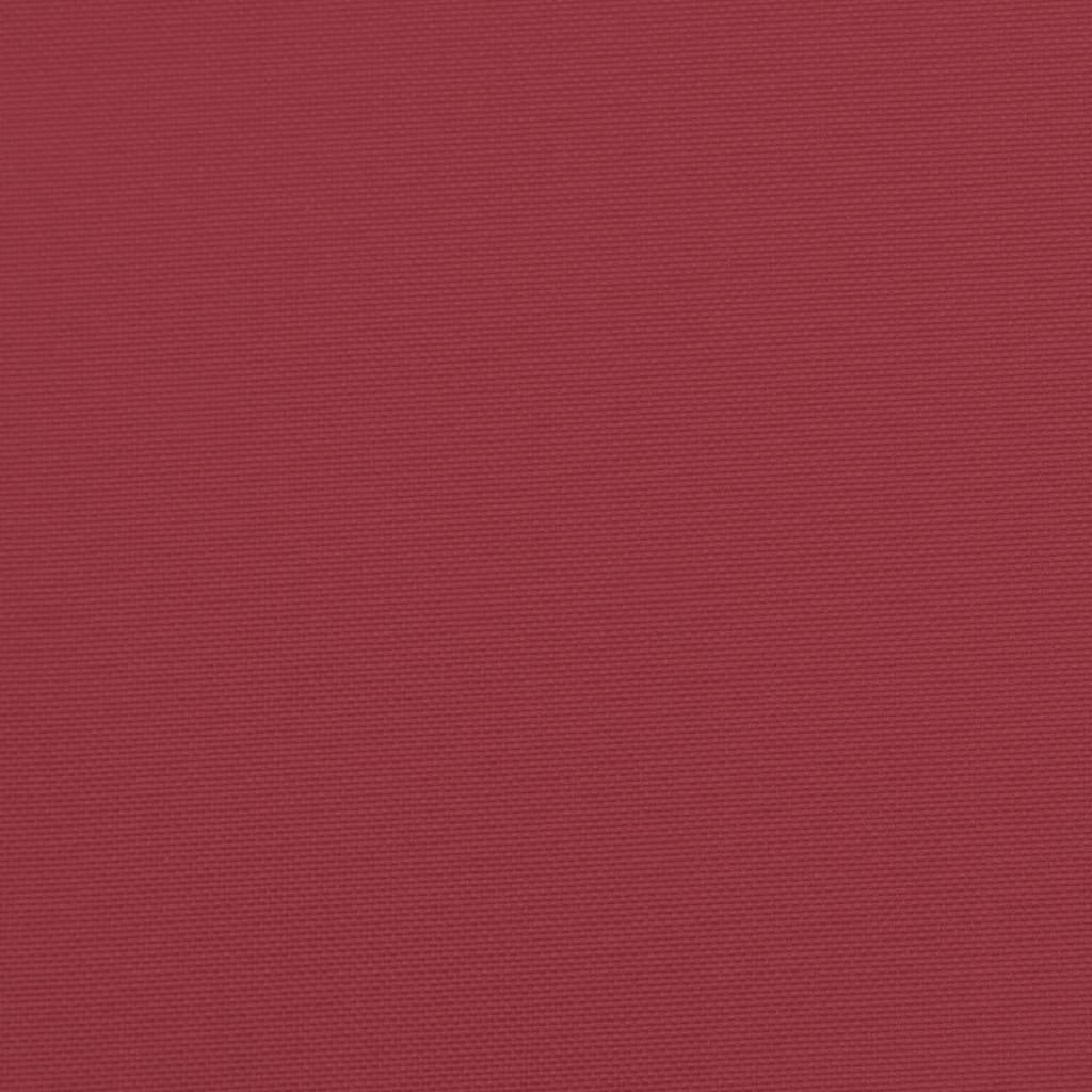 Almofadões p/ cadeira encosto alto 4 pcs oxford vermelho tinto