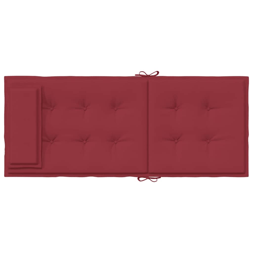 Almofadões p/ cadeira encosto alto 6 pcs oxford vermelho tinto
