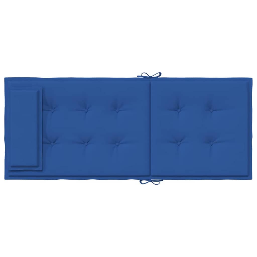 Almofadões cadeira encosto alto 4 pcs tecido oxford azul real