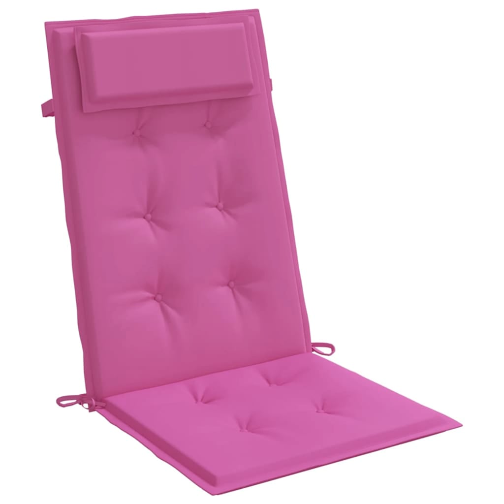 Almofadões p/ cadeira encosto alto 6 pcs tecido oxford rosa