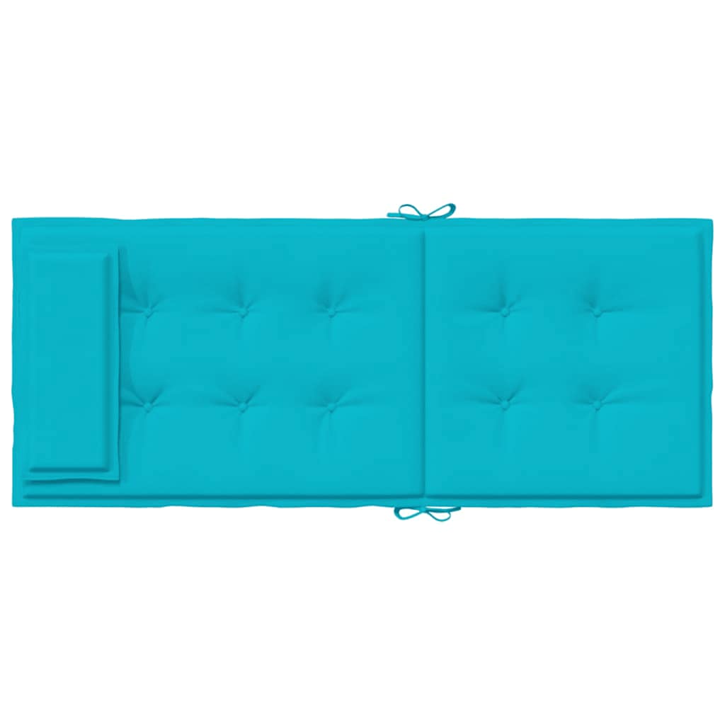 Almofadões cadeira de encosto alto 4 pcs tecido oxford turquesa