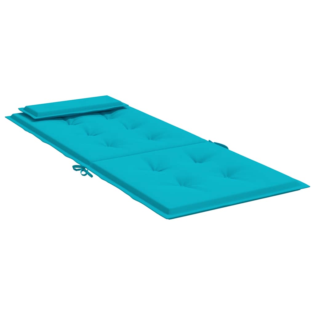 Almofadões cadeira de encosto alto 6 pcs tecido oxford turquesa