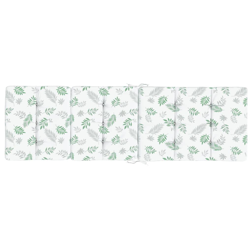 Almofadões p/ cadeira de terraço 2 pcs tecido oxford folhas