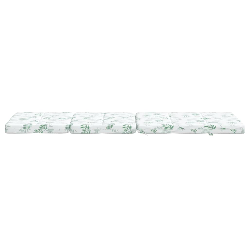 Almofadões p/ cadeira de terraço 2 pcs tecido oxford folhas