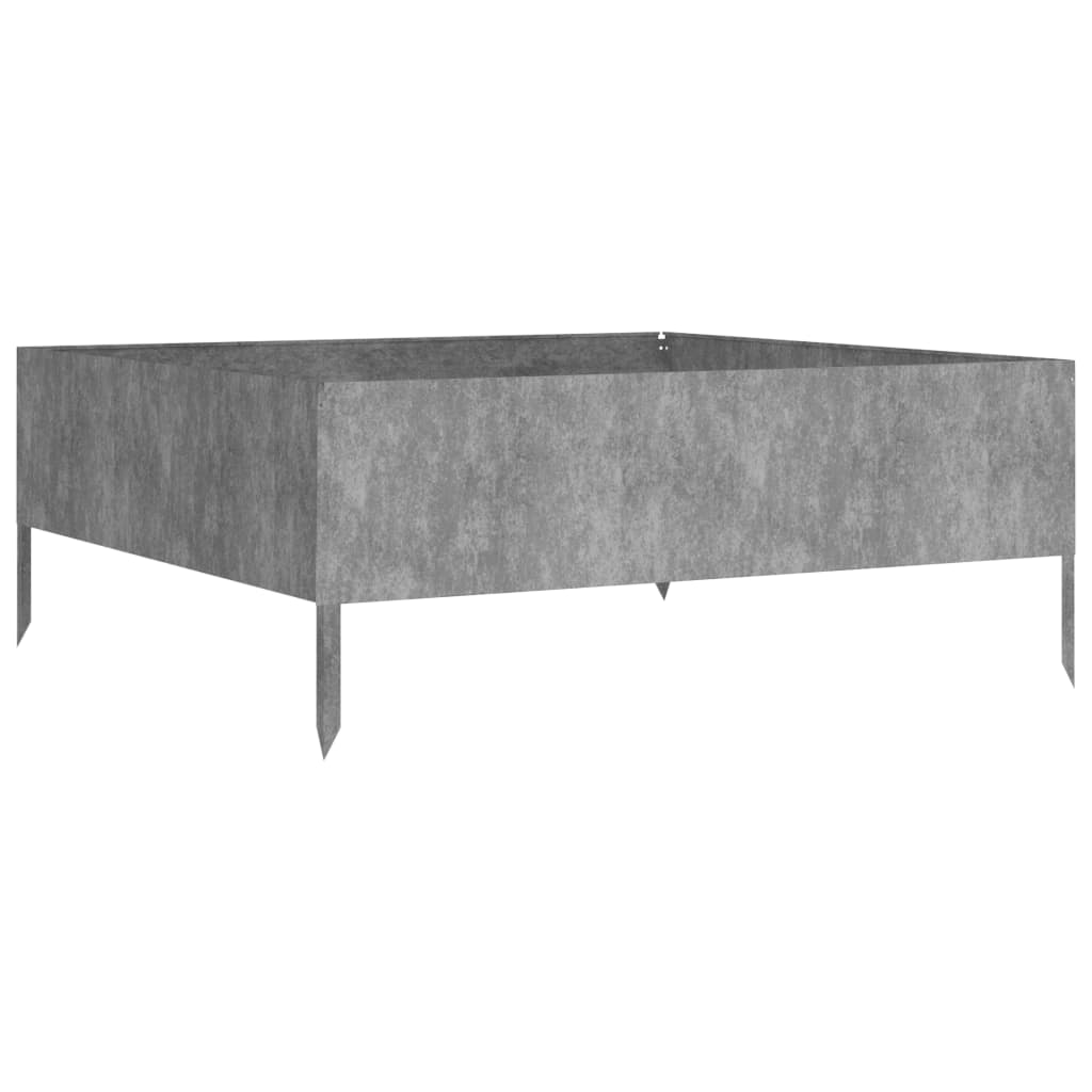 Canteiro elevado de jardim 100x100x41 cm aço corten
