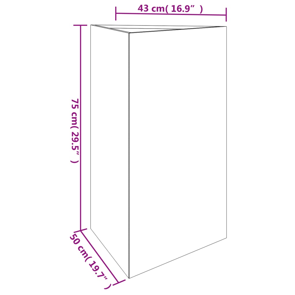 Vaso/floreira de jardim 50x43x75 cm aço corten