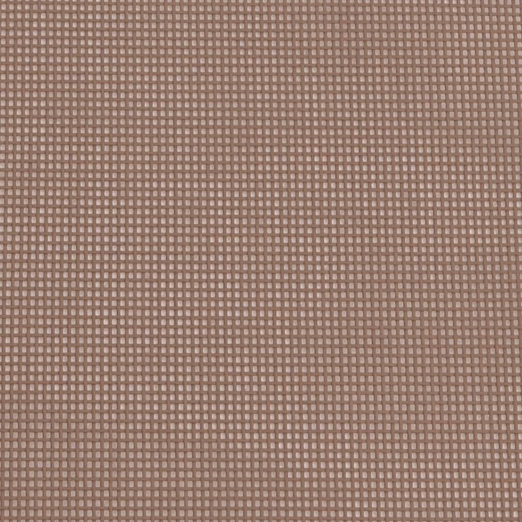 Cadeiras praia dobráveis 2pcs textilene/aço revest. pó castanho