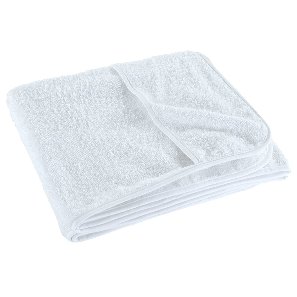 Toalhas de praia 2 pcs 60x135 cm tecido 400 GSM branco