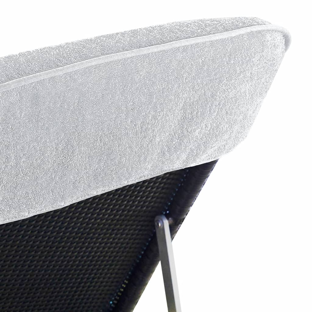 Toalhas de praia 2 pcs 60x135 cm tecido 400 GSM branco