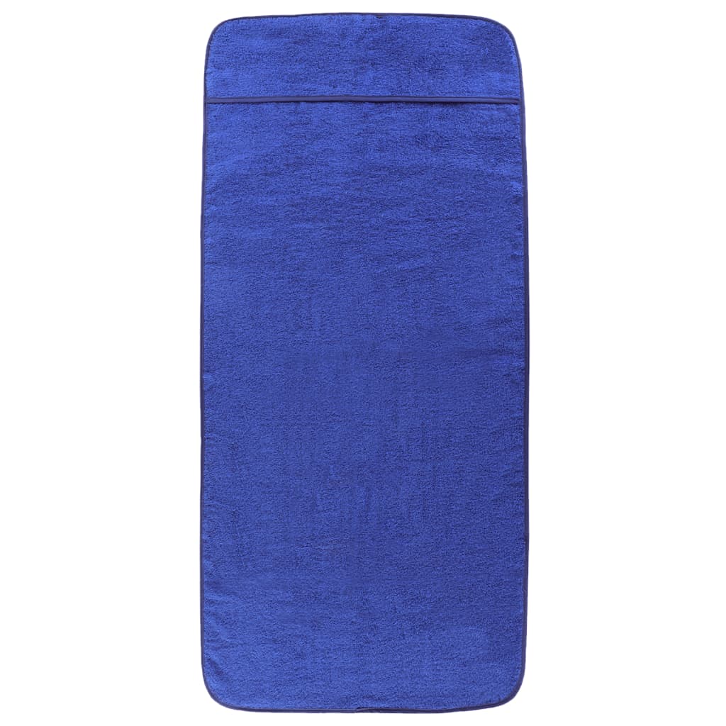 Toalhas de praia 2 pcs 60x135 cm tecido 400 GSM azul real