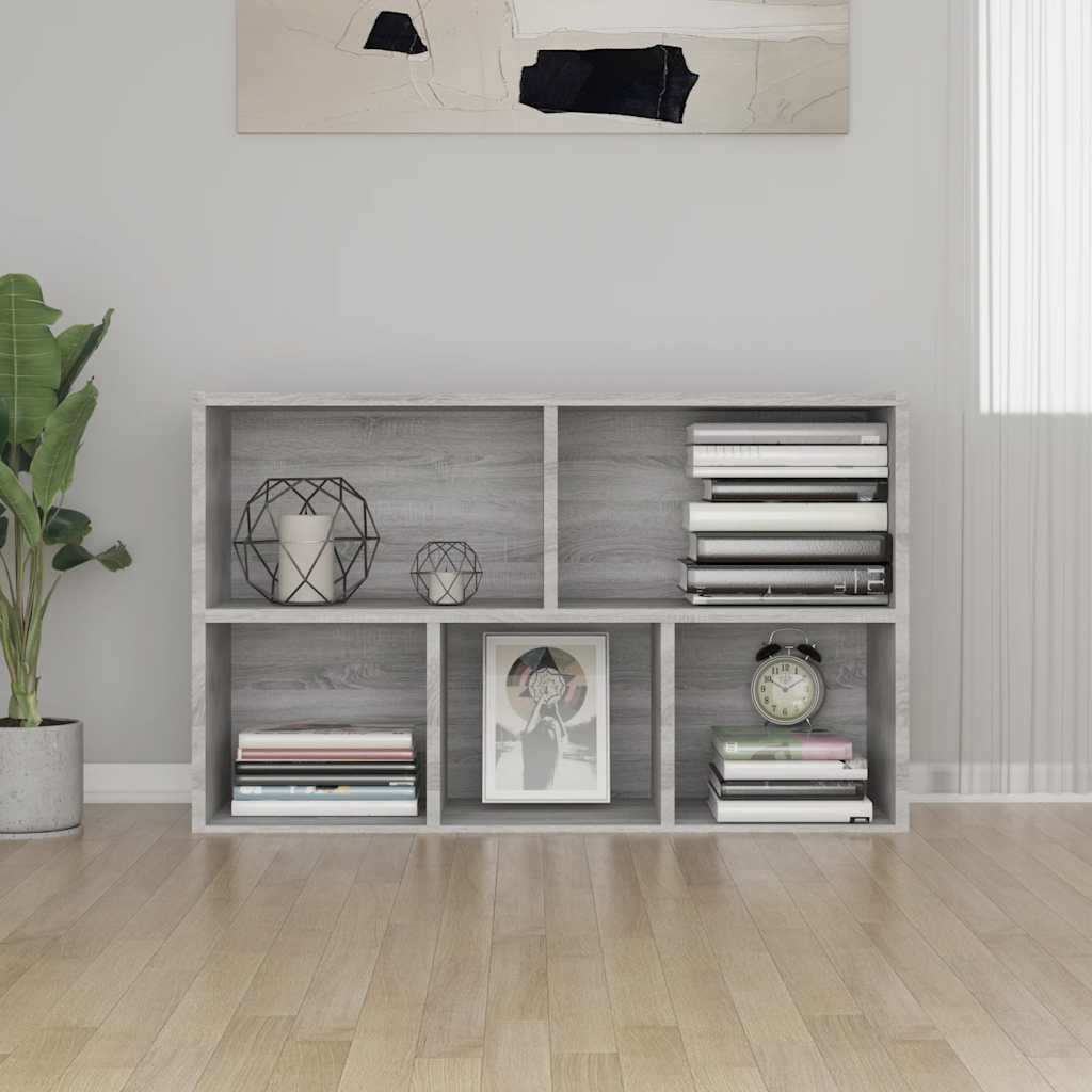 Estante/aparador 50x25x80 cm derivados madeira cinzento sonoma