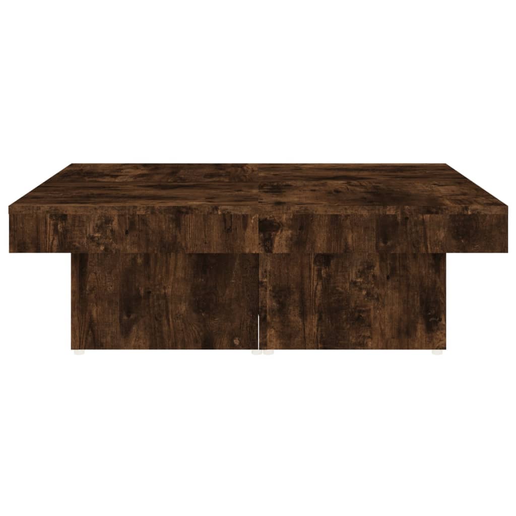 Mesa de centro 90x90x28 cm derivados de madeira carvalho fumado