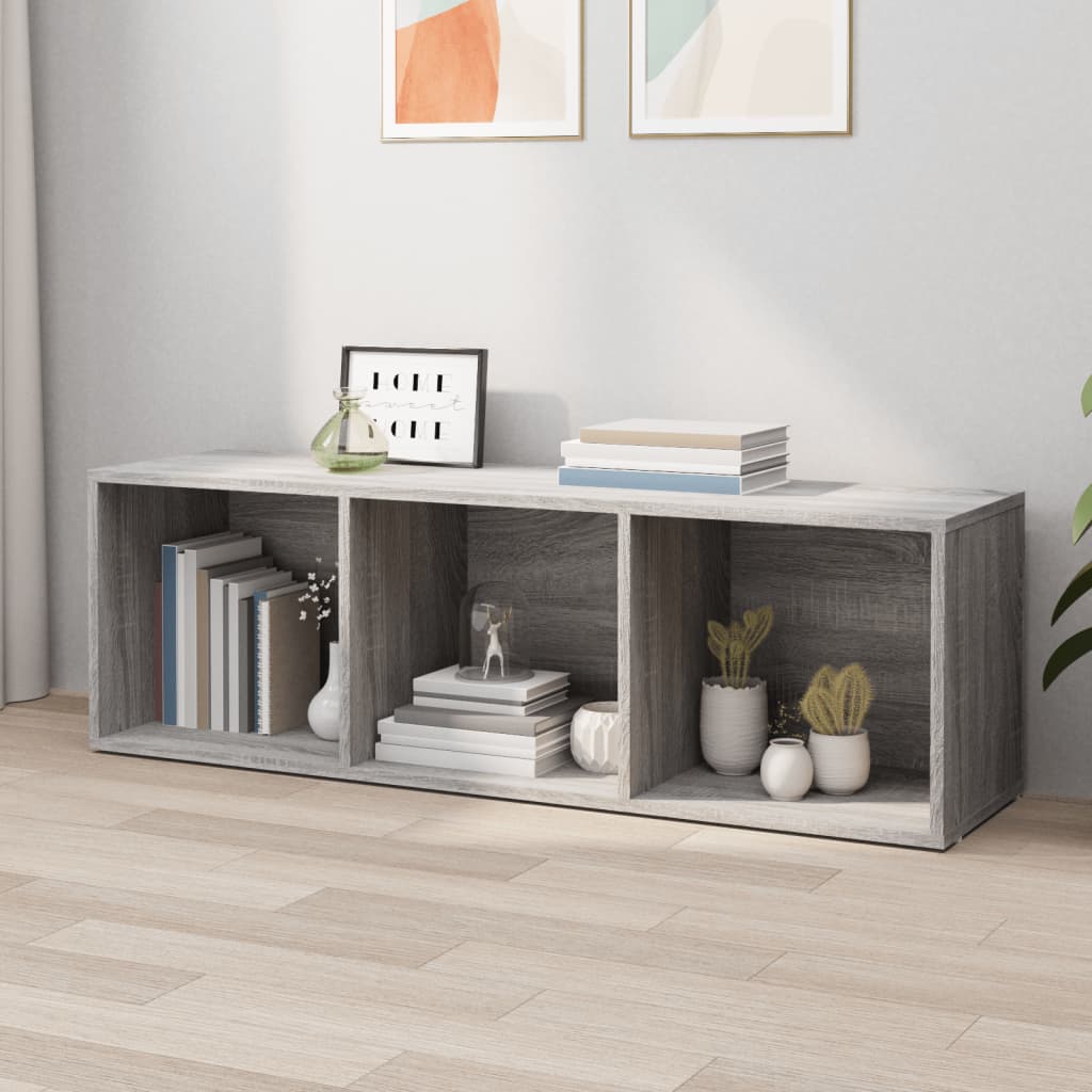 Estante/Móvel de TV 36x30x114 cm derivados madeira cinza sonoma