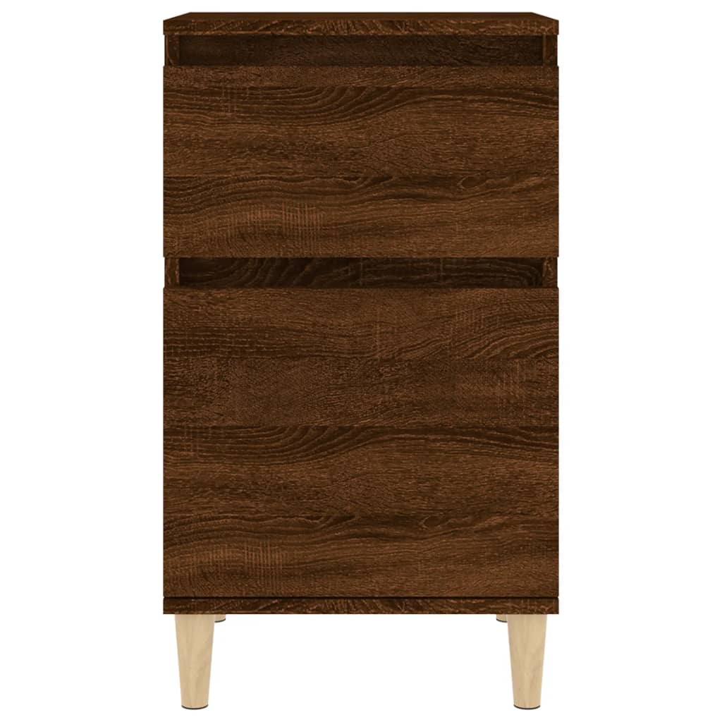 Mesas de cabeceira 2 pcs 40x35x70 cm cor carvalho castanho