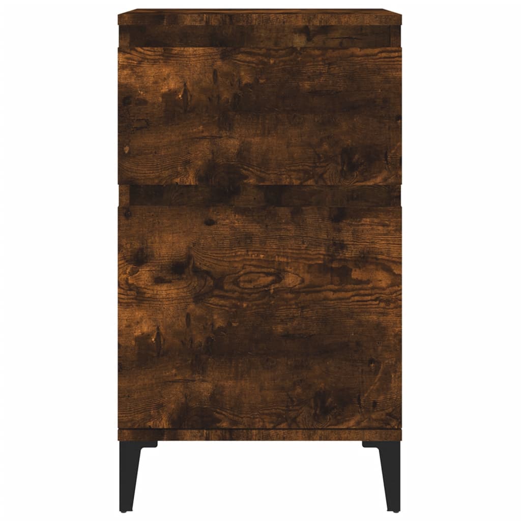 Mesas de cabeceira 2 pcs 40x35x70 cm cor carvalho fumado