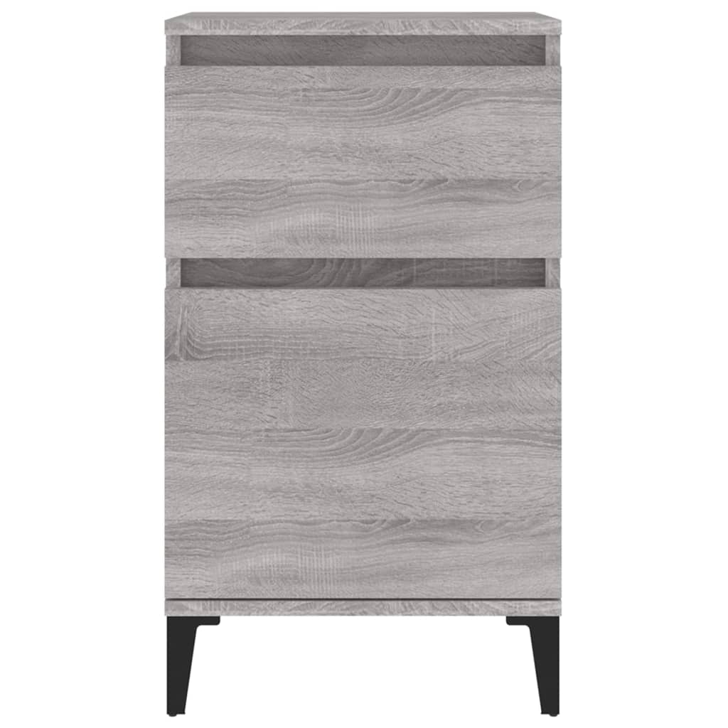 Mesas de cabeceira 2 pcs 40x35x70 cm cinzento sonoma