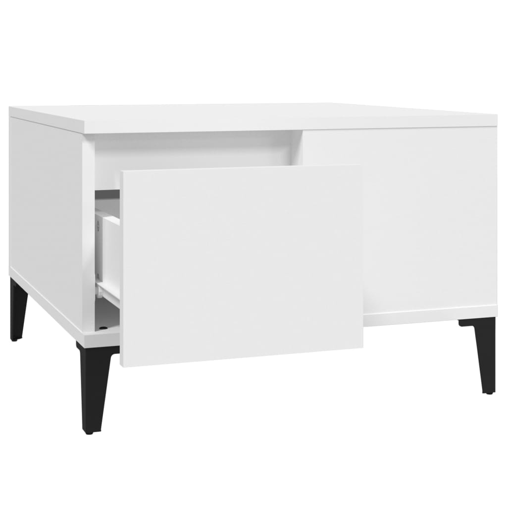 Mesa de centro 55x55x36,5 cm derivados de madeira branco