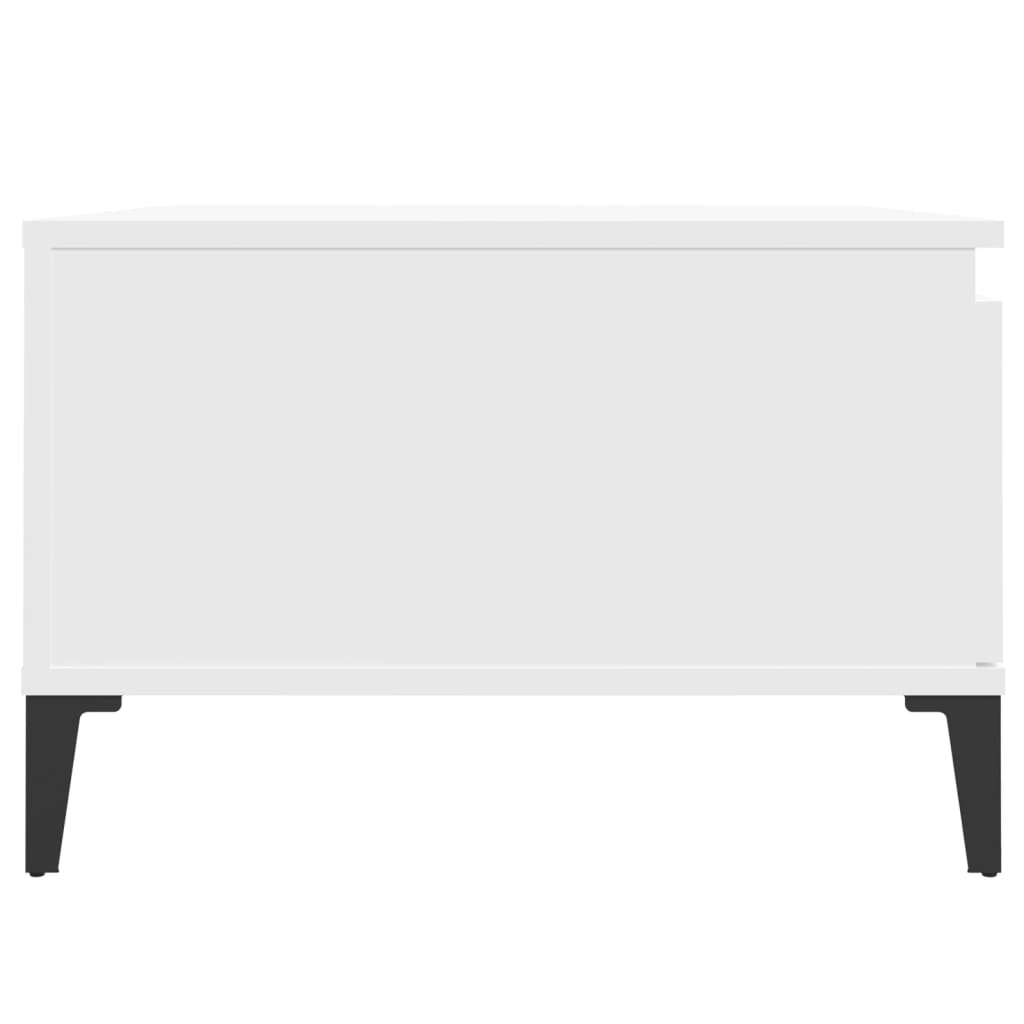 Mesa de centro 55x55x36,5 cm derivados de madeira branco