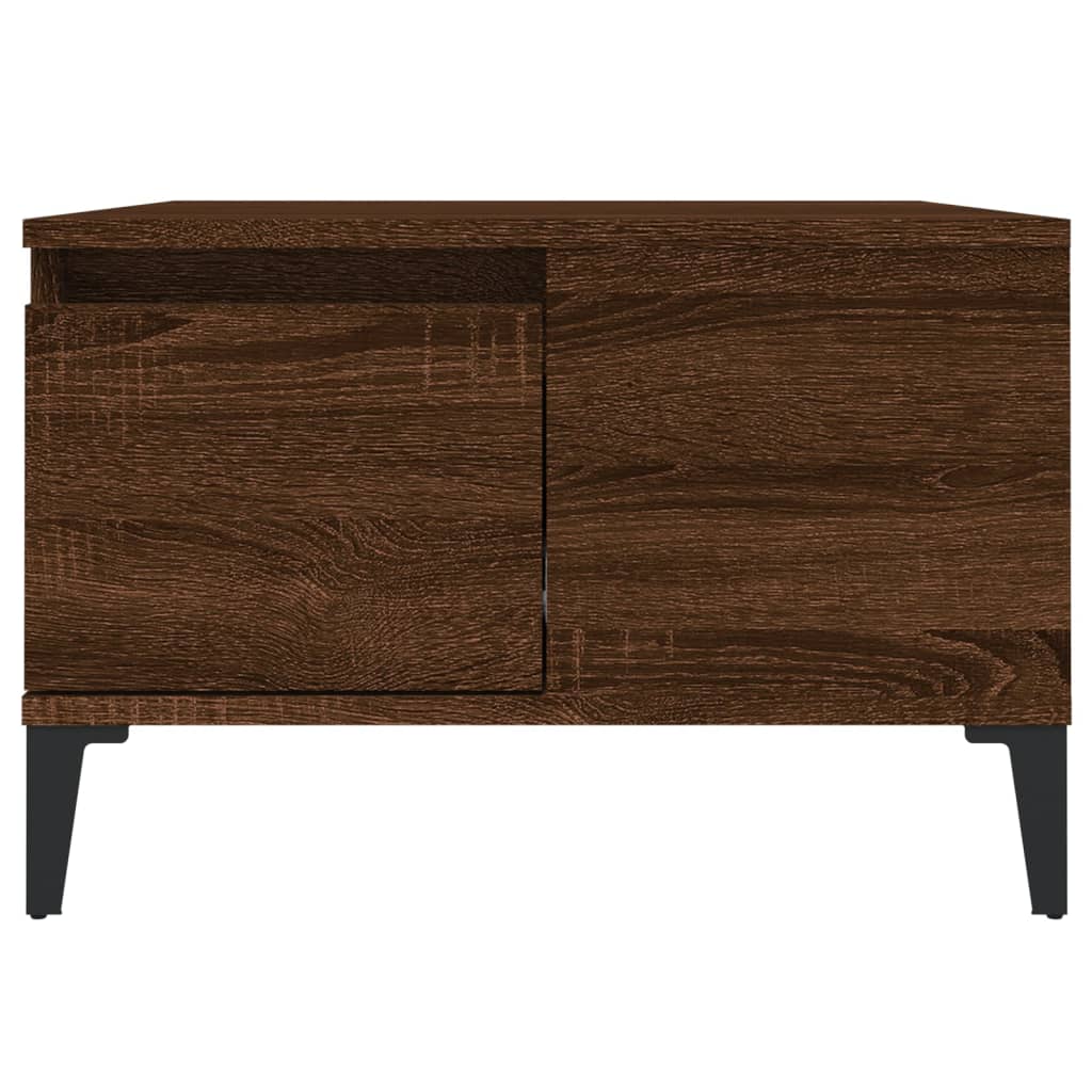 Mesa de centro 55x55x36,5cm derivados madeira carvalho castanho