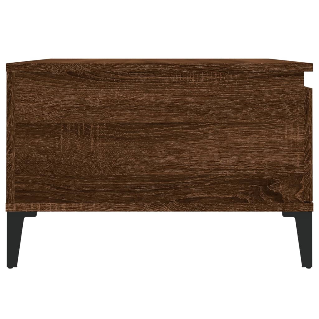 Mesa de centro 55x55x36,5cm derivados madeira carvalho castanho