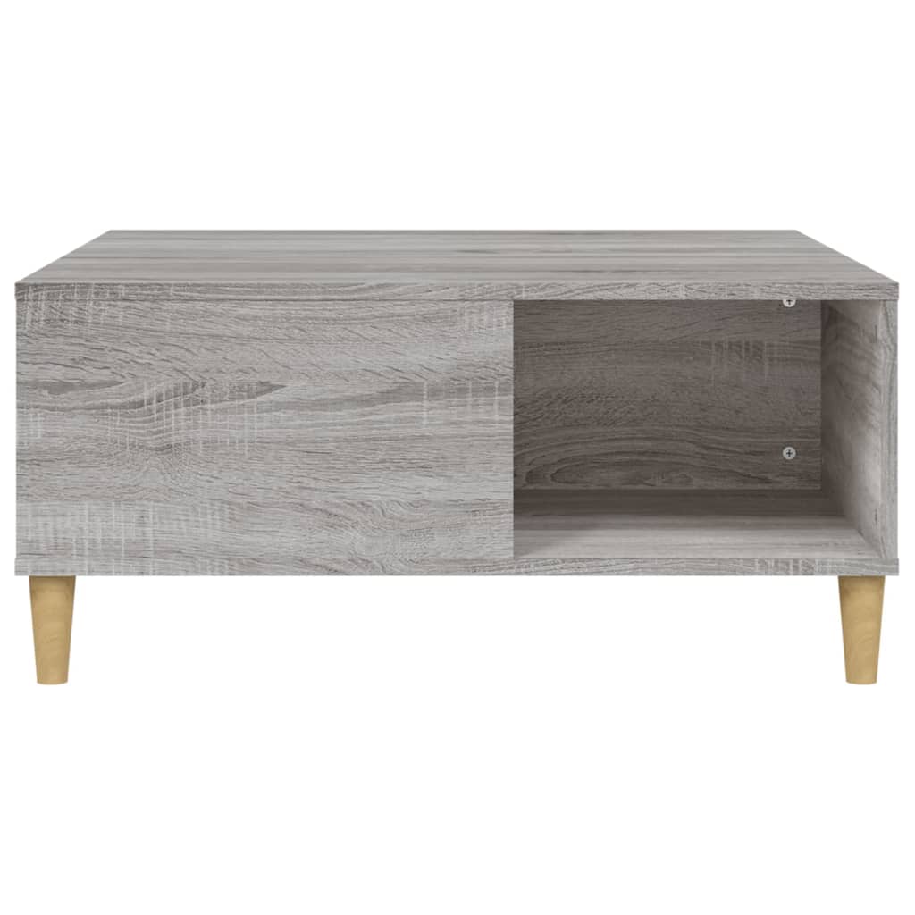 Mesa de centro 80x80x36,5 cm derivados madeira cinzento sonoma