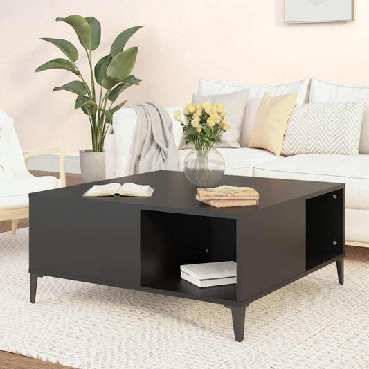 Mesa de centro 80x80x36,5 cm derivados de madeira preto