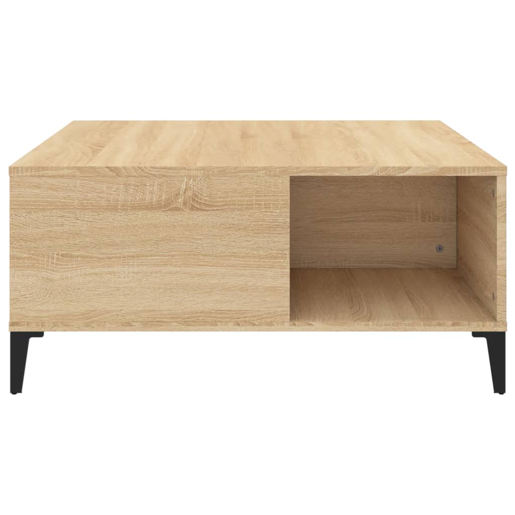 Mesa de centro 80x80x36,5 cm derivados madeira carvalho sonoma
