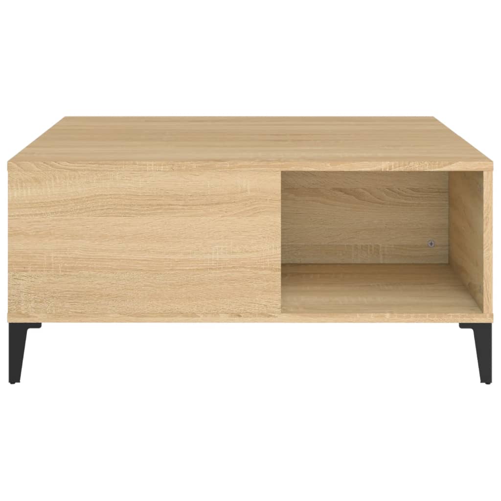 Mesa de centro 80x80x36,5 cm derivados madeira carvalho sonoma