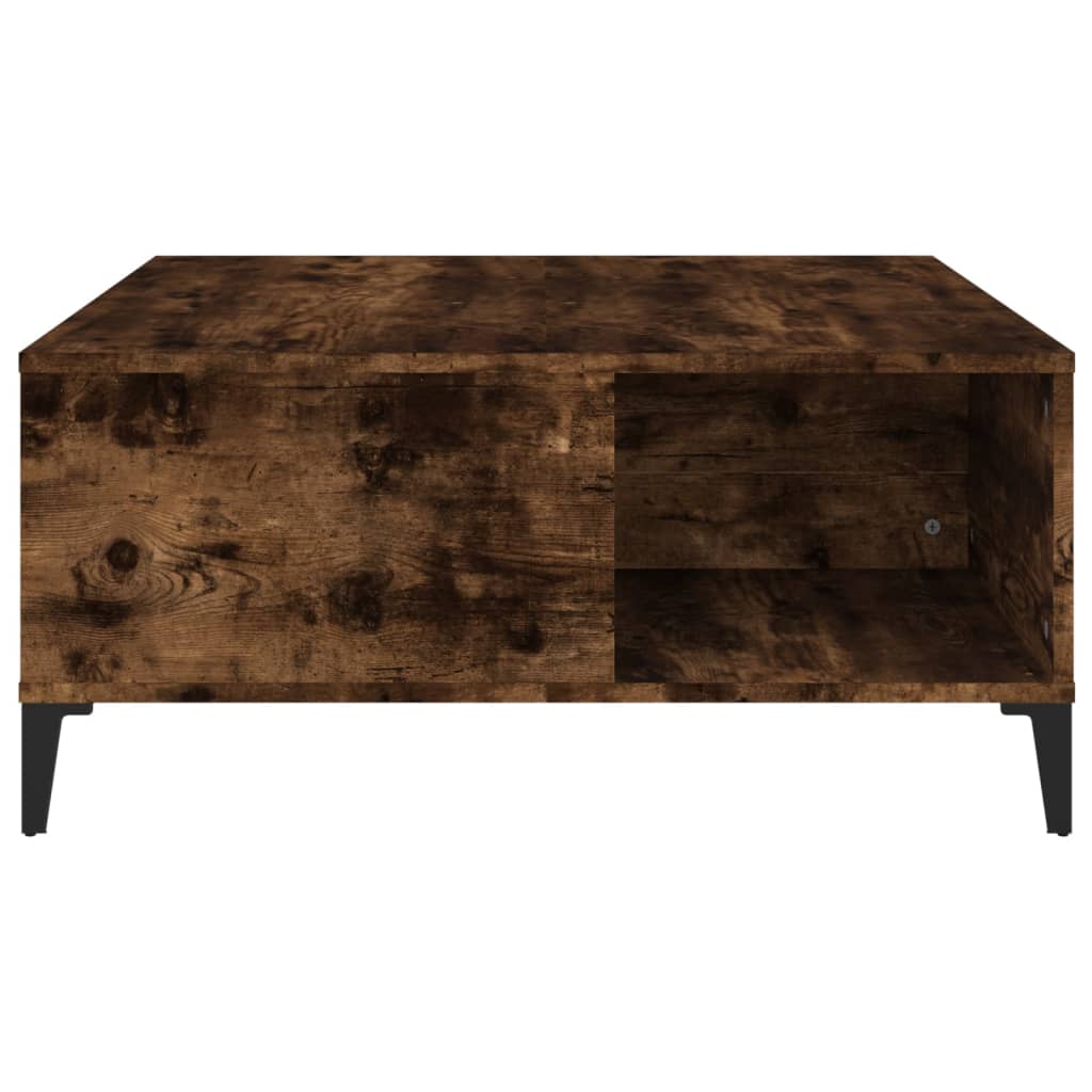 Mesa de centro 80x80x36,5 cm derivados madeira carvalho fumado