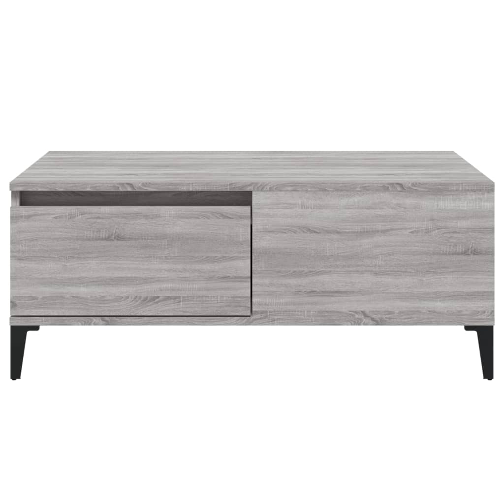 Mesa de centro 90x50x36,5 cm derivados madeira cinzento sonoma