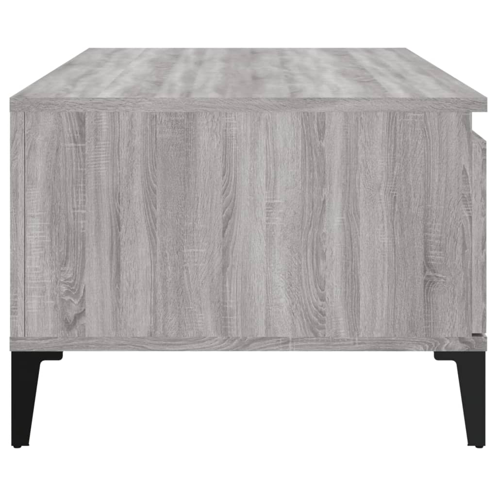 Mesa de centro 90x50x36,5 cm derivados madeira cinzento sonoma